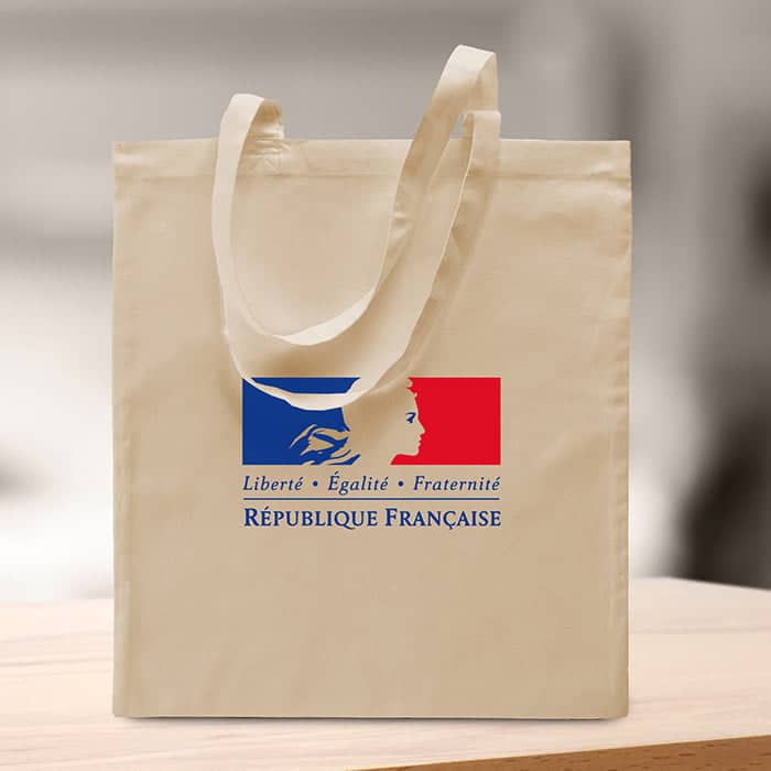 sac coton avec marquage logo objets publicitaires