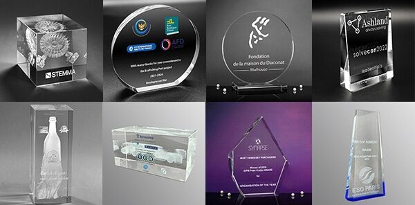 Trophées en verre