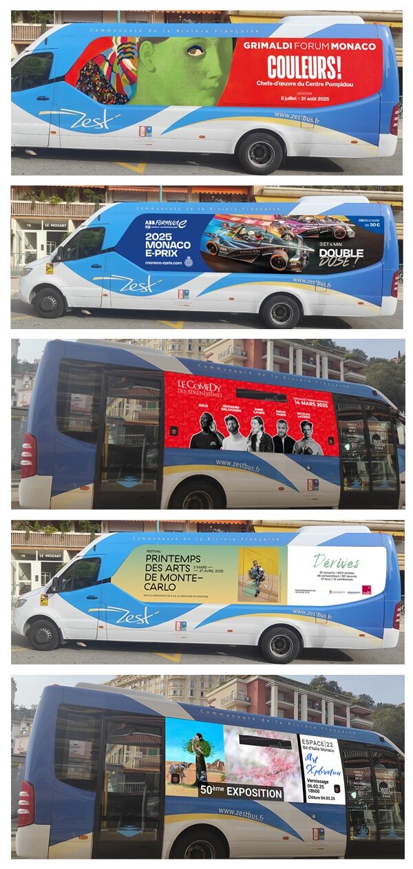 Publicité sur bus ZEST