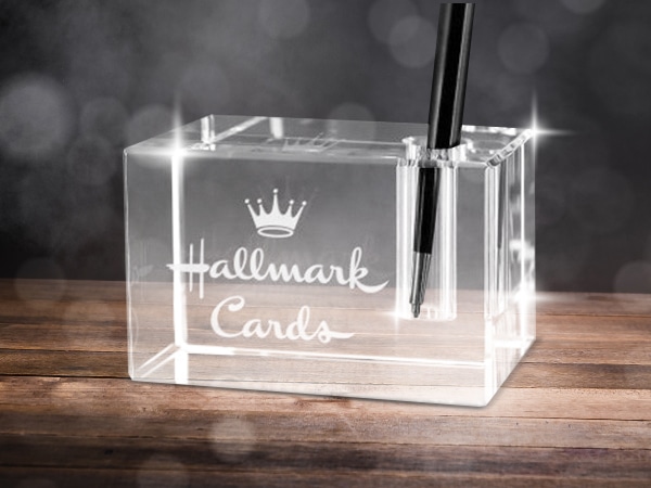 bloc en verre avec gravure 2d 3d