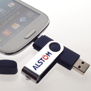 CLE USB PERSONNALISEE TWISTER OTG